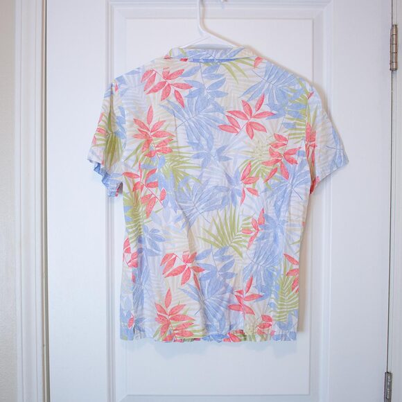 Pastel Tropical Shirt Cathy Daniels Resortwear Dadcore Blouse | Light Spring - Picture 2 of 8